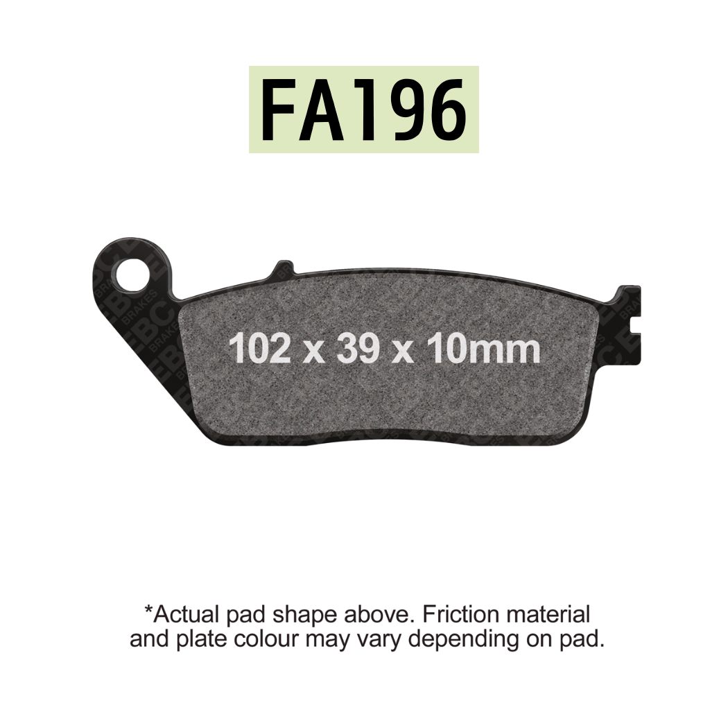 EBC FA196 High Performance Organic Brake Pads