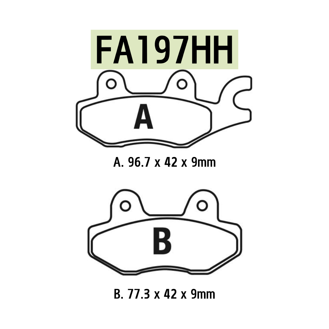 EBC FA197HH Sintered Brake Pads