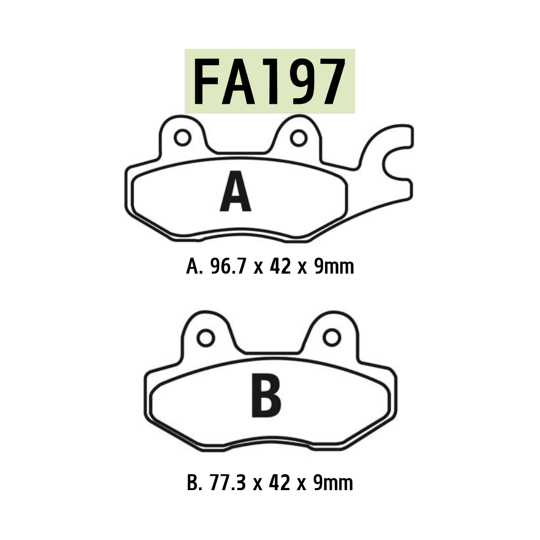 EBC FA197 High Performance Organic Brake Pads