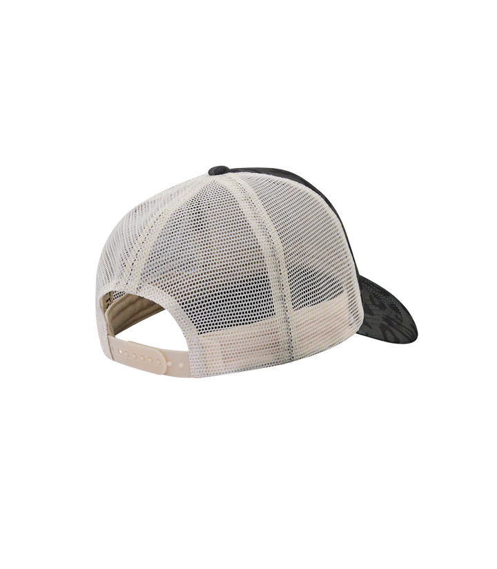 LEOPARD PRINT ARCH LOGO TRUCKER CAP
