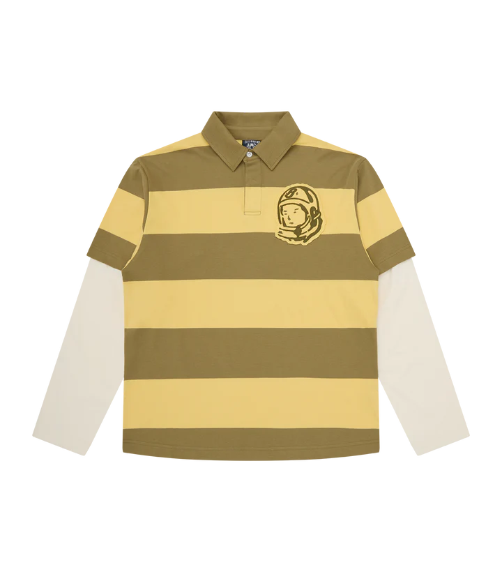 APPLIQUE ASTRO LAYERED STRIPE LS RUGBY