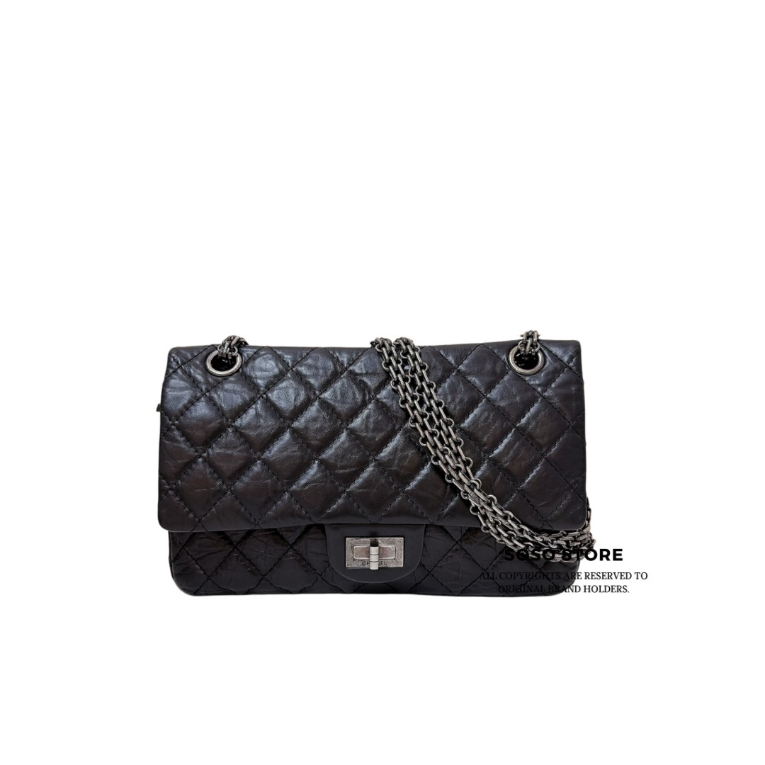 Chanel 2.55 Reissue - Black / SHW