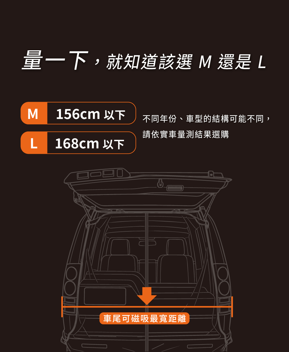 PAMABE OUTDOOR 磁吸式車尾蚊帳