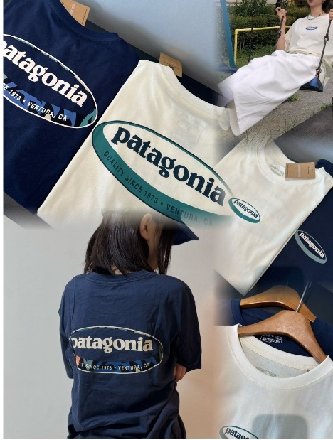 Patagonia夏日極簡全棉圓領T恤男女同款 #現貨