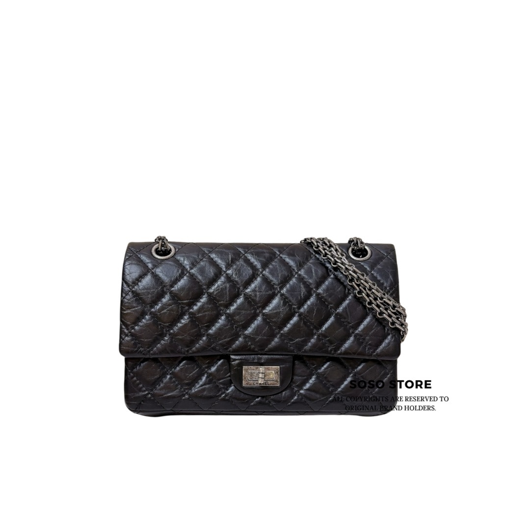 Chanel 2.55 Reissue - Black / SHW