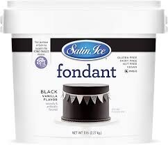 Satin Ice Fondant Black 5lb
