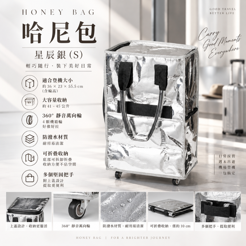 生活選品｜極美哈尼包【星辰銀S】