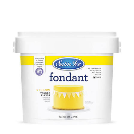 Satin Ice Fondant Yellow 5lb