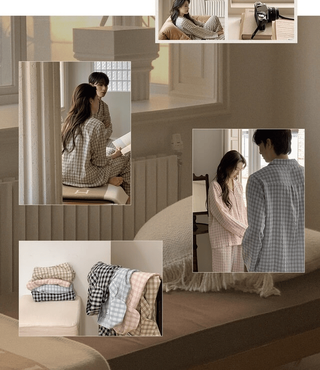 Juuneedu｜[長袖睡衣] More Tartan Check Pajama [4 colors]
