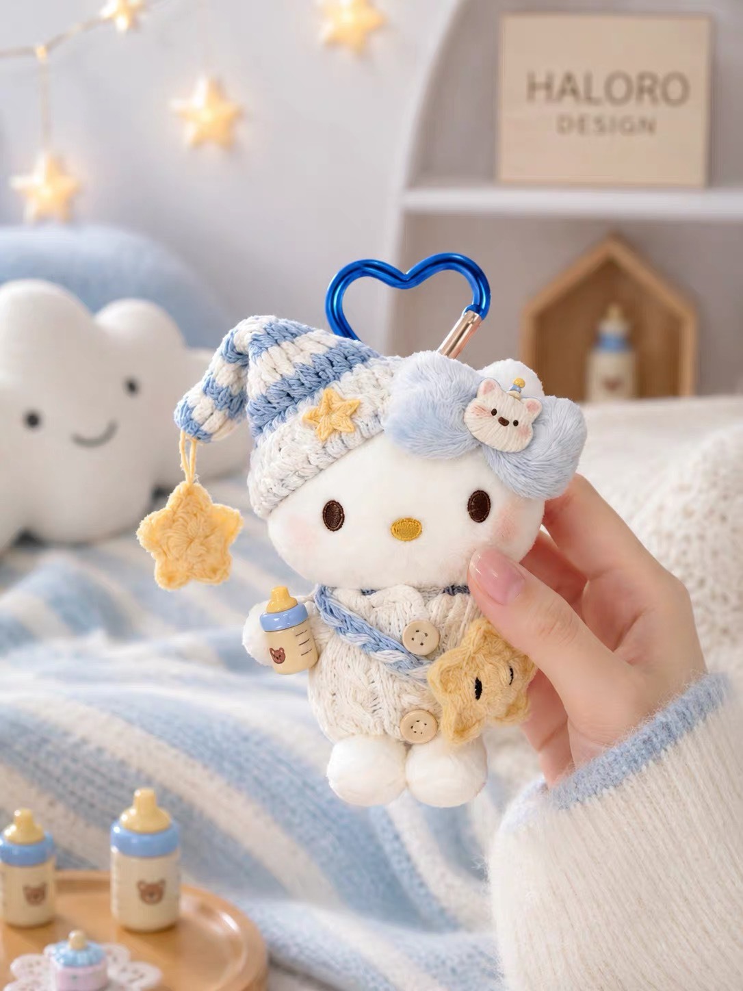 正版授權 HELLO KITTY 奶萌夢境系列 毛絨掛件
