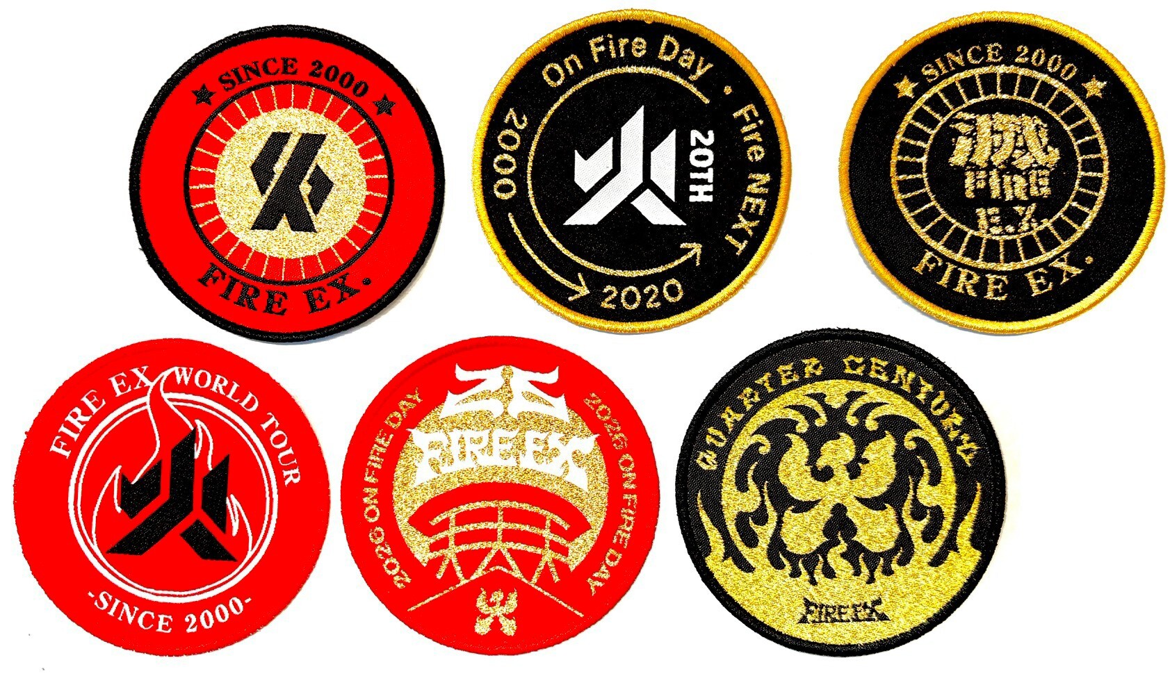 【滅火器 Fire EX.】六入燙貼布章組（僅布章組無束口袋）