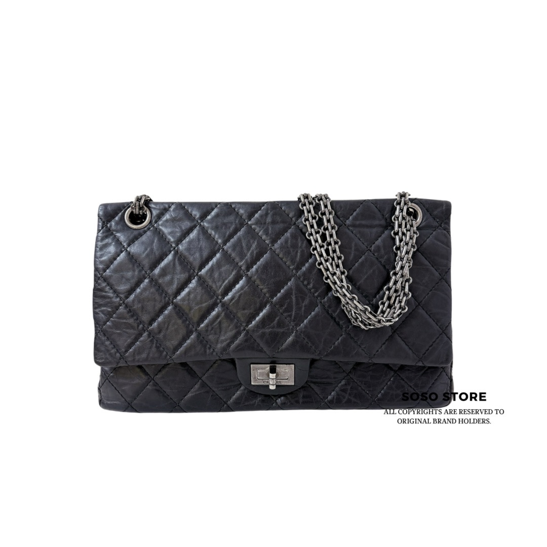 Chanel 2.55 Reissue - Black / SHW