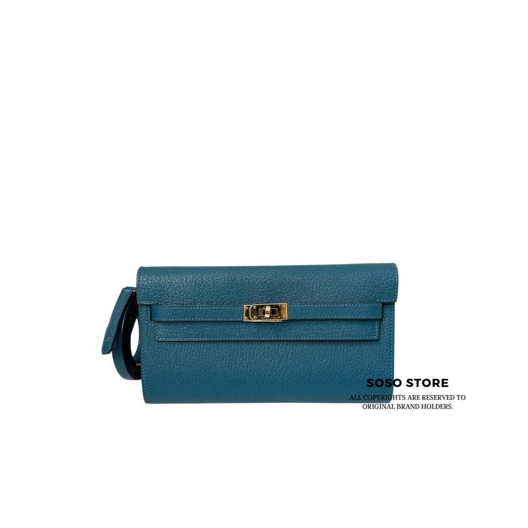 Hermes Kelly To Go -  Vert Bosphore / GHW