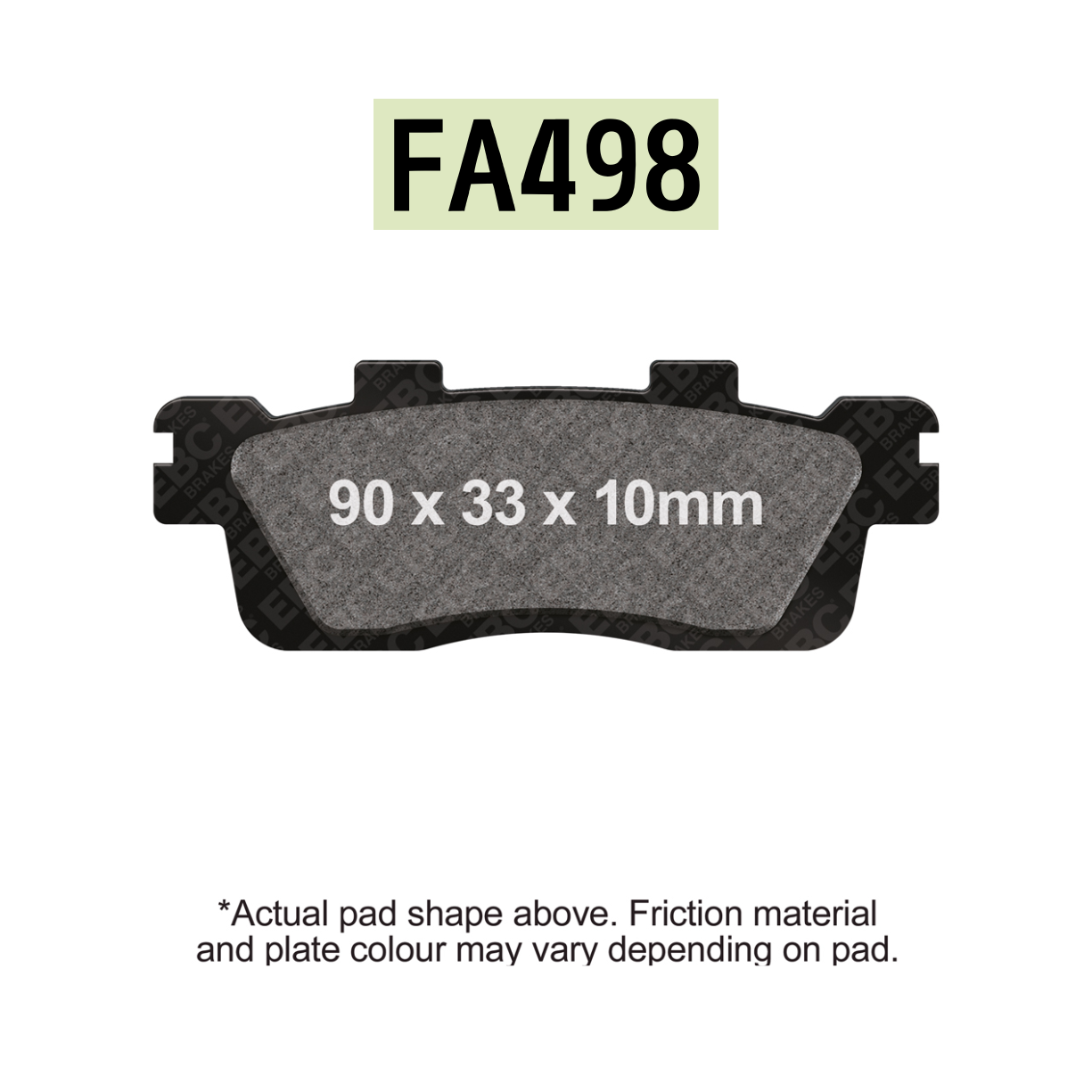 EBC SFA498 Scooter Organic Brake Pads