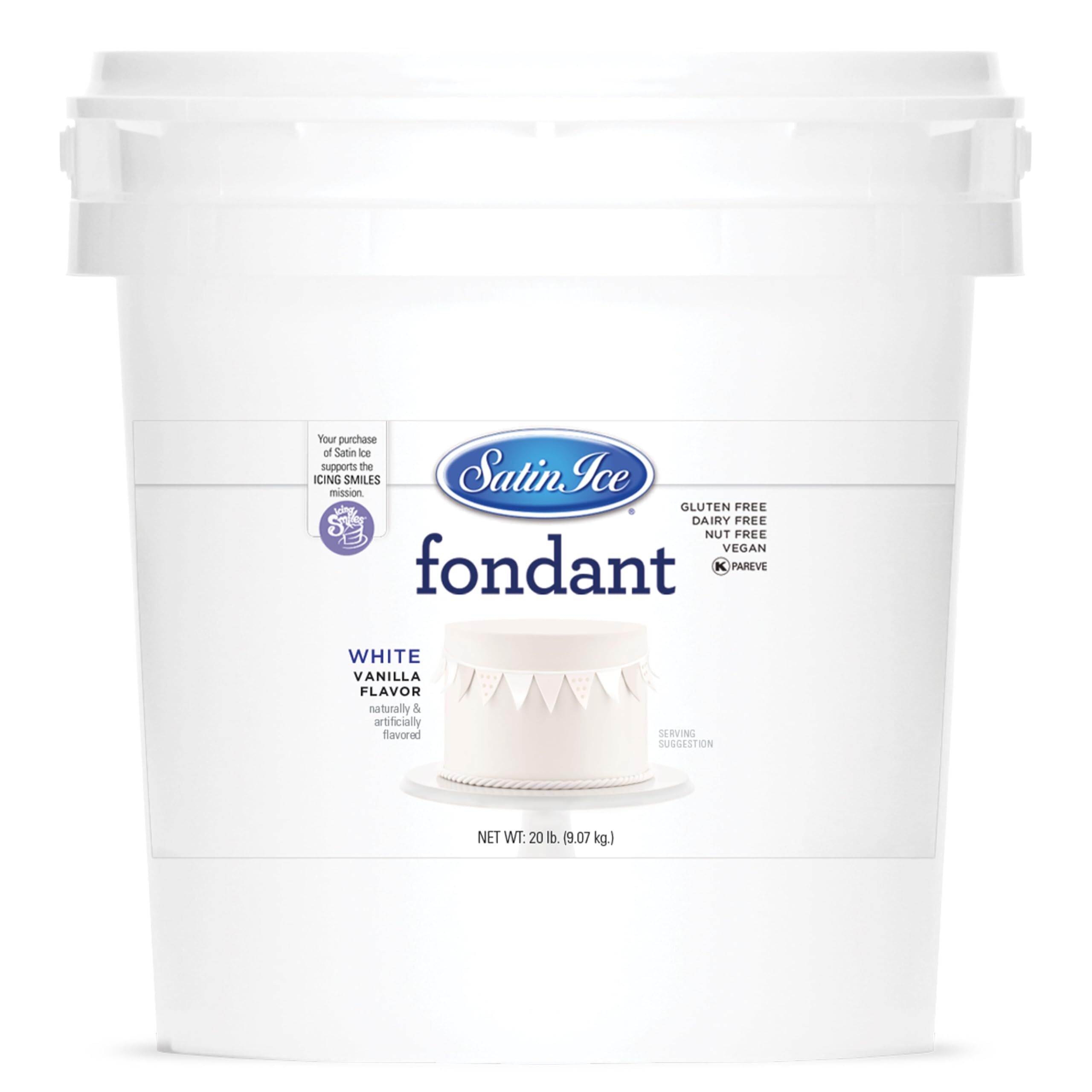 Satin Ice Fondant White 20lb
