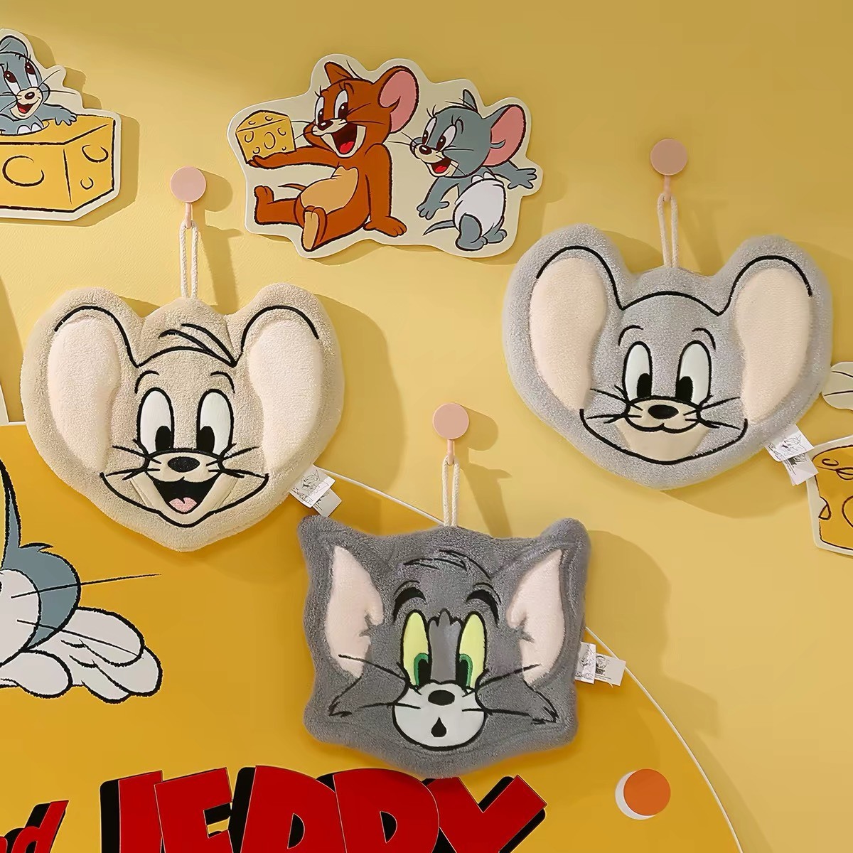 正版授權 TOM&JERRY 湯姆貓與傑利鼠 超強速乾 掛式 擦手巾