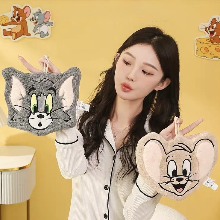 正版授權 TOM&JERRY 湯姆貓與傑利鼠 超強速乾 掛式 擦手巾