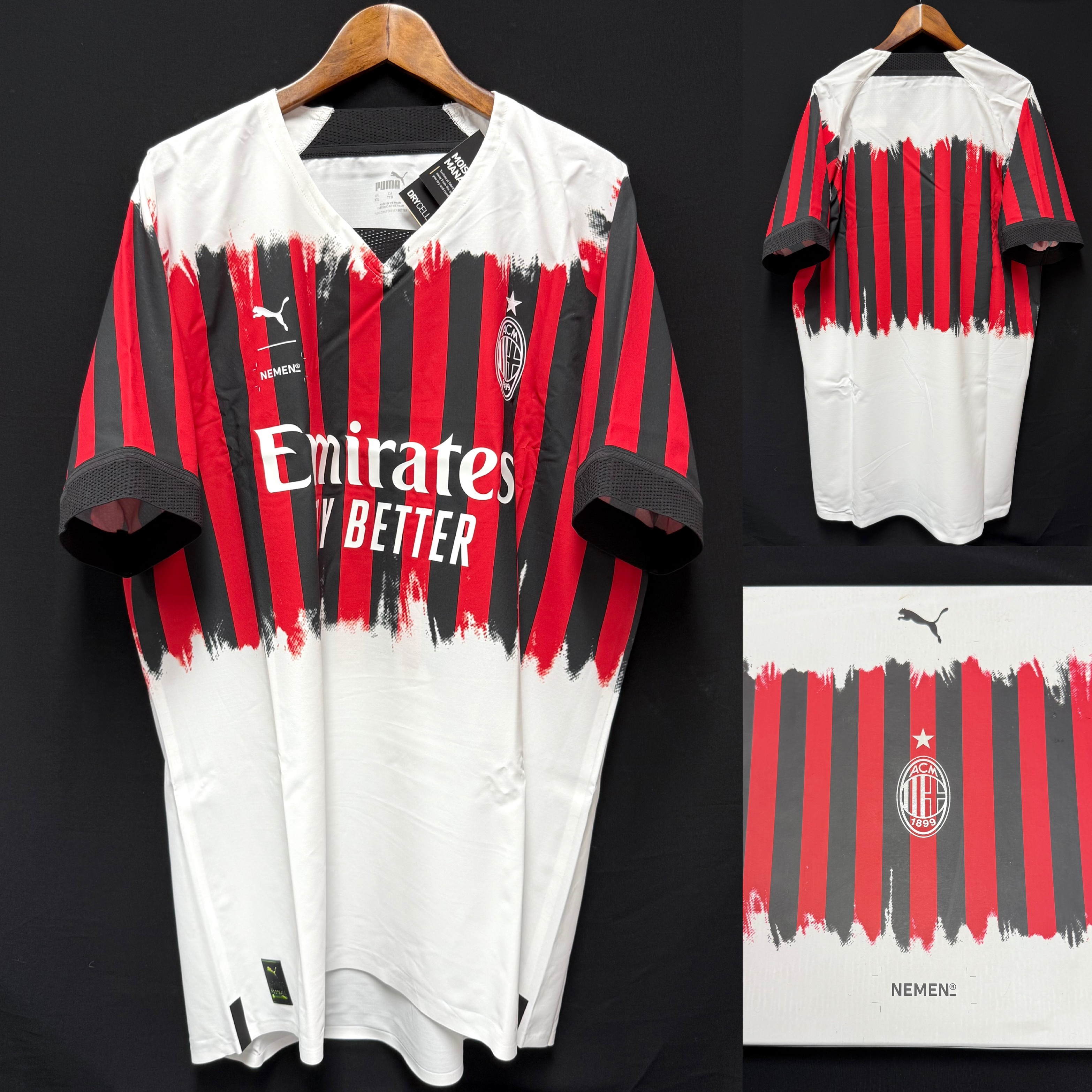 (Boxset) AC Milan 2022 Puma x NEMEN Puma Home Authentic Player Shirt #11 IBRAHIMOVIC