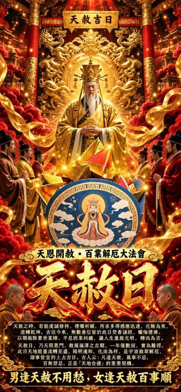 【天恩開赦・百業解厄大法會】10/1