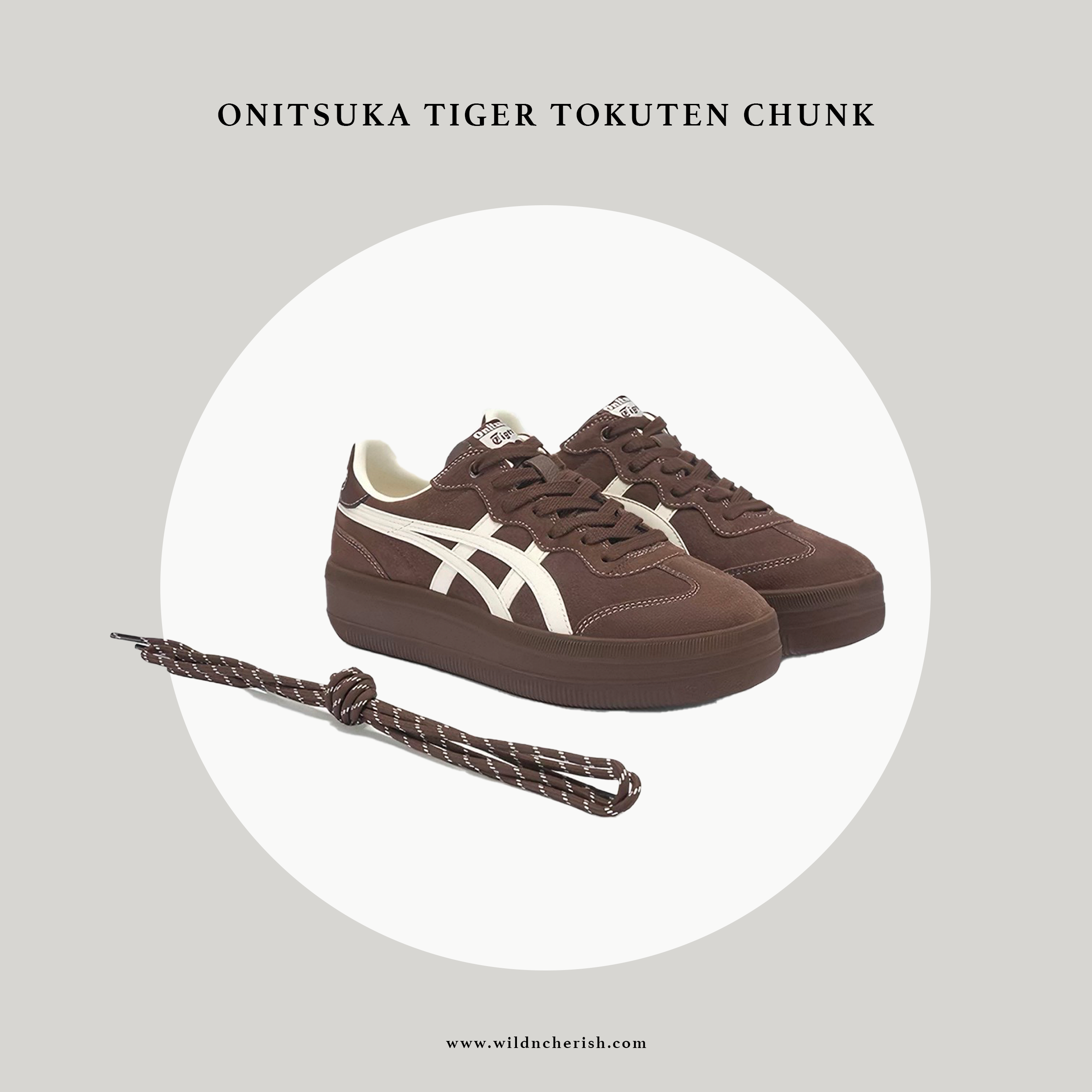 預訂 | Onitsuka Tiger Tokuten Chunk 咖啡色 厚底 麂皮