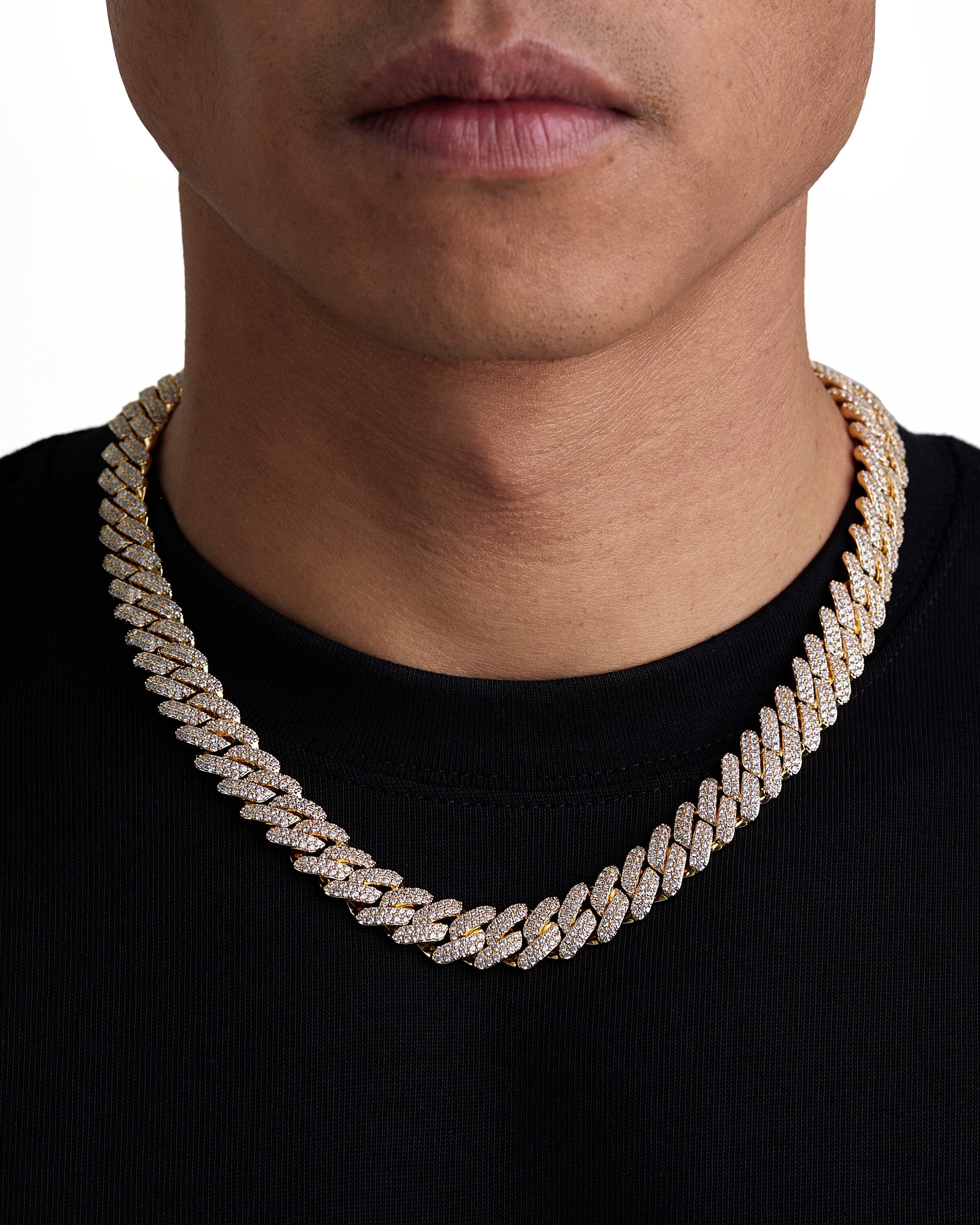 Iceman Society｜ICE PRONG - 13mm Cuban Chain (18K Gold)