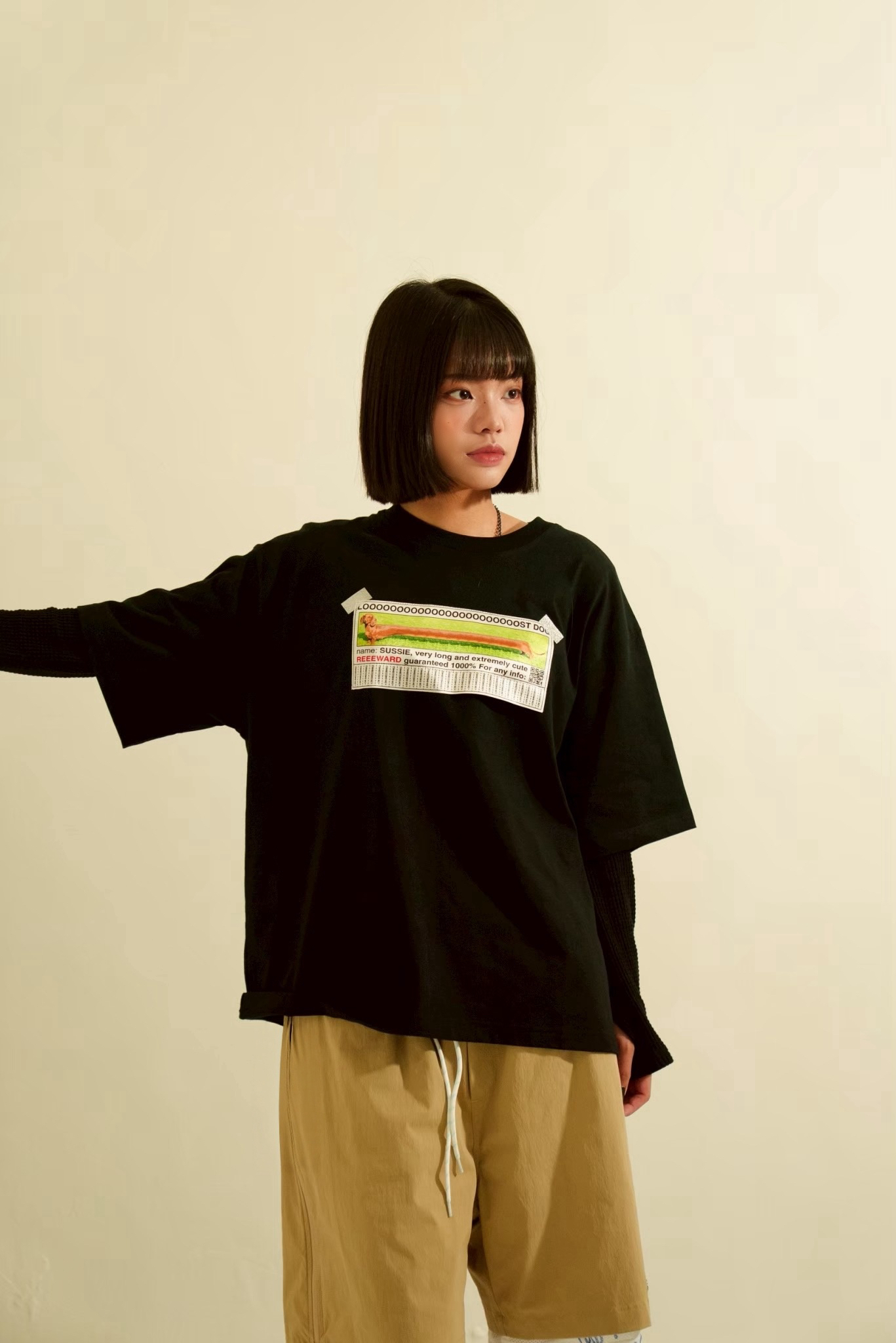 【Focus Store】現貨秒發 SSSTUFFF Lost Dog Tee "Black" 臘腸狗 黑色 短袖