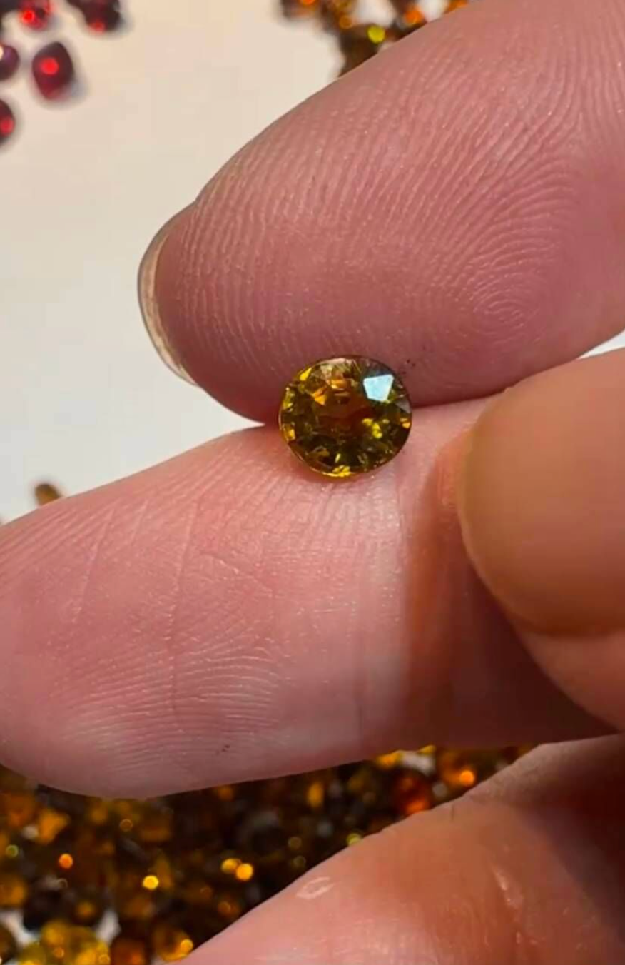 招財的馬里黃金石榴石 1克拉