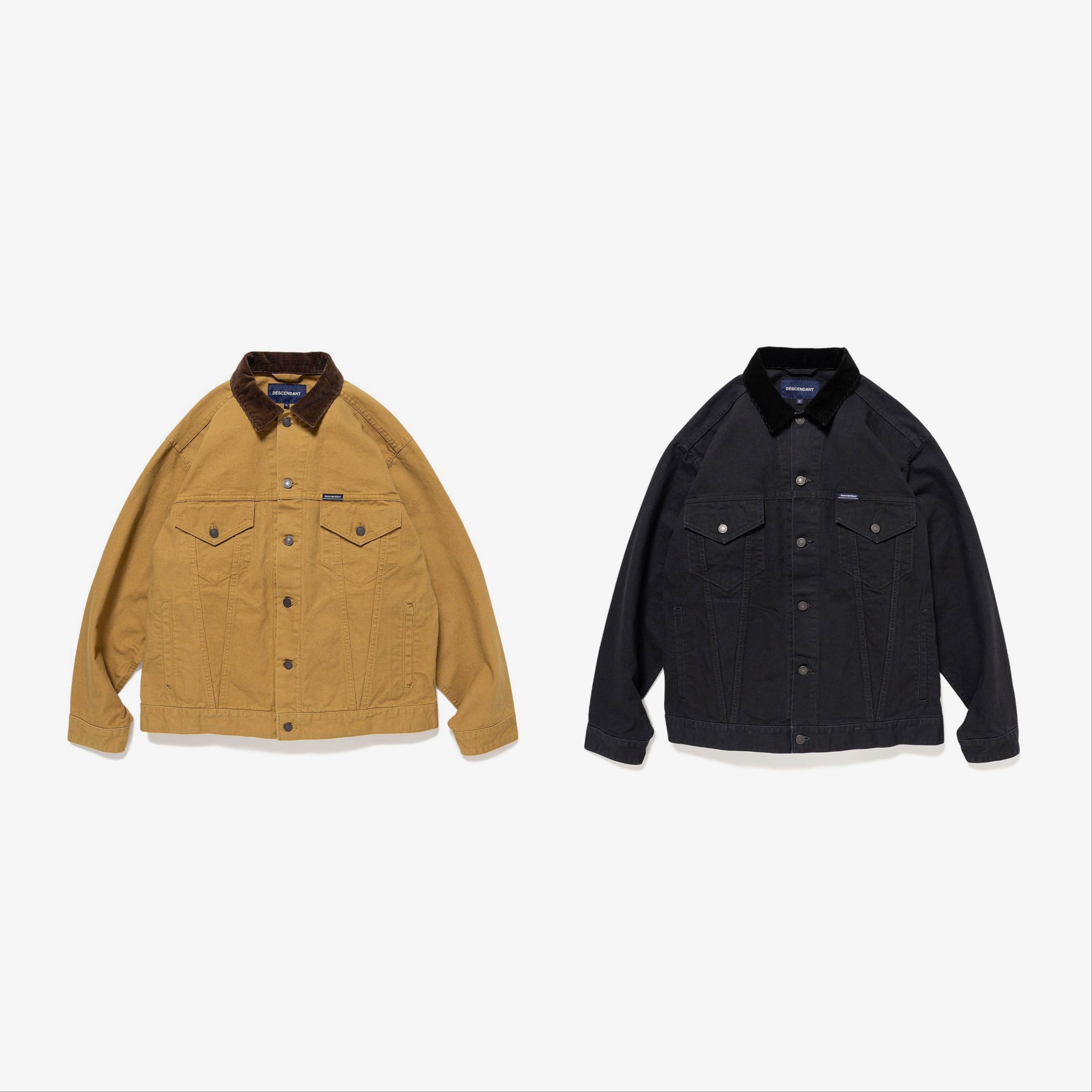 2026AW DESCENDANT DALLAS DUCK JACKET 拼接 燈心絨領 牛仔 外套 現貨 262WVDS-JKM02