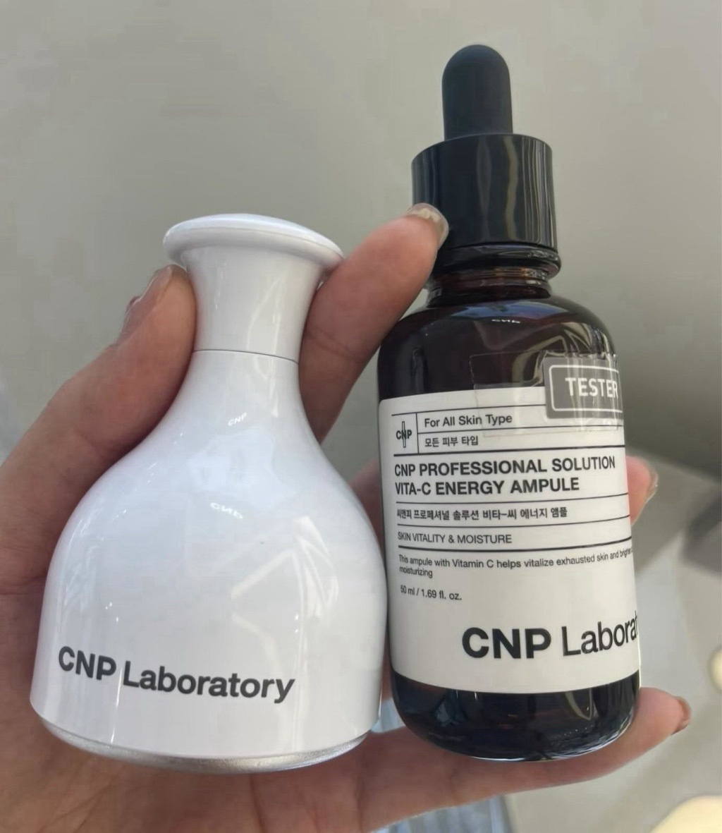 韓國製造CNP煥膚亮白淡斑極萃安瓶50ml 送 CNP超導冰磁美容儀