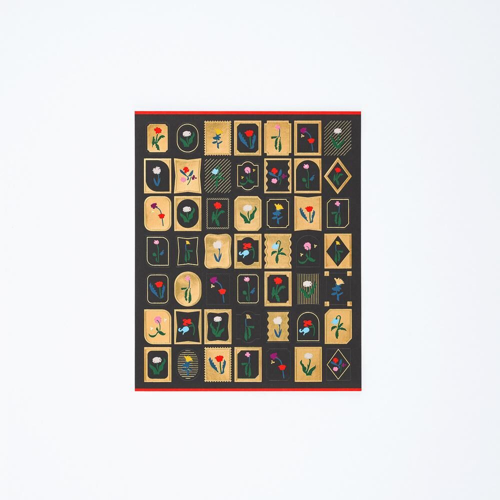 渡邊良重 花漾綻放 箔壓手帳貼紙｜日本Hobonichi ほぼ日手帳