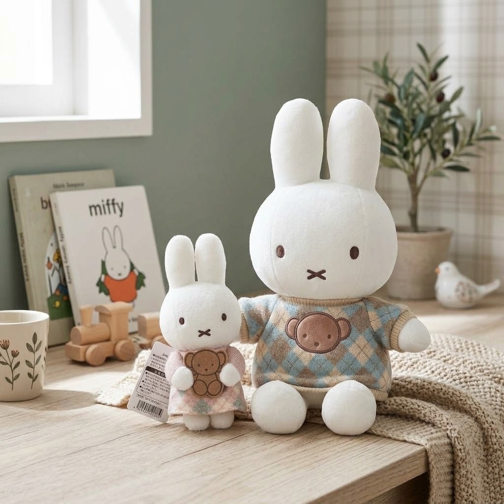 【秋季新品】JP Miffy Check 菱格衫公仔 8782 8799 TK260930