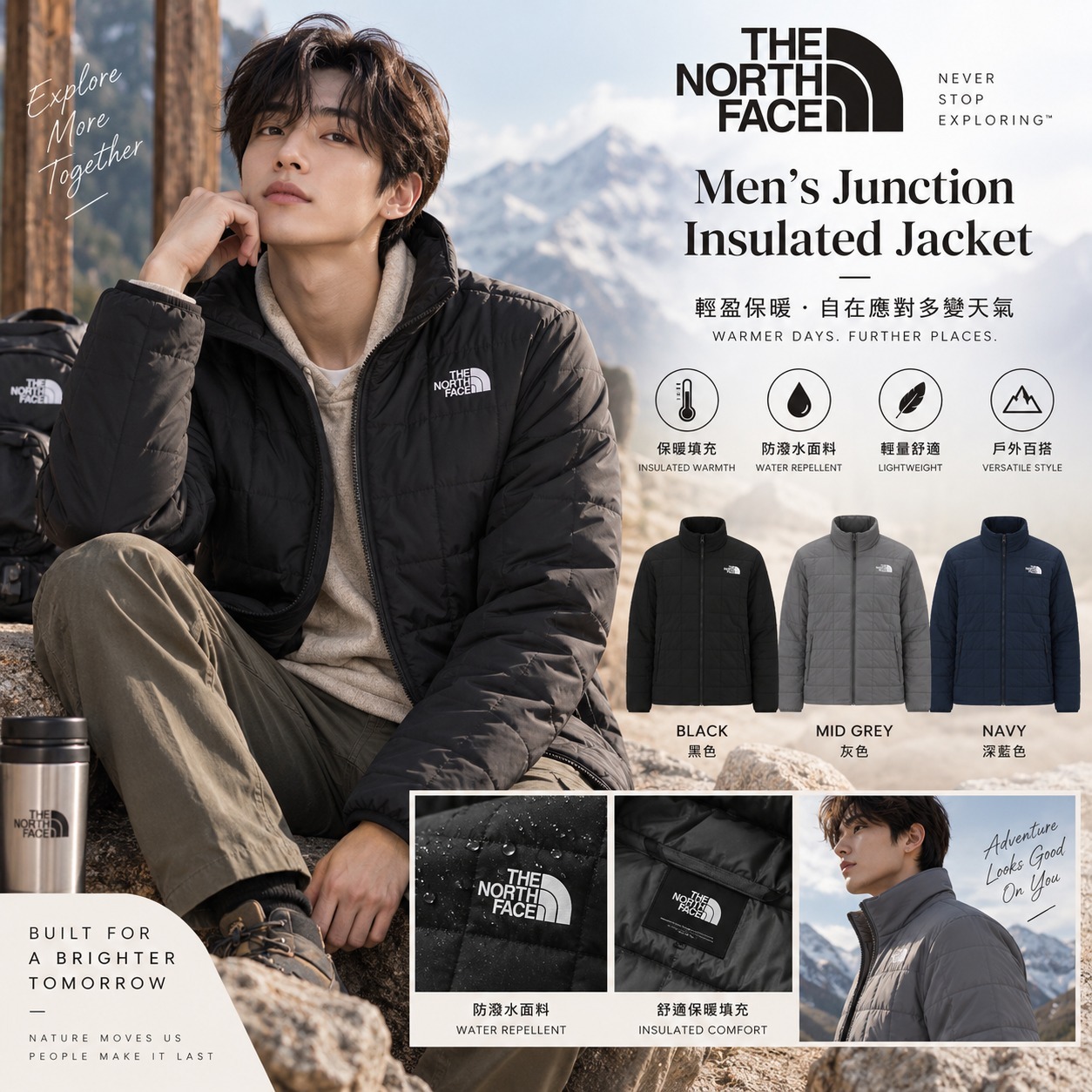 【預購】The North Face N093080 男裝Junction保暖外套