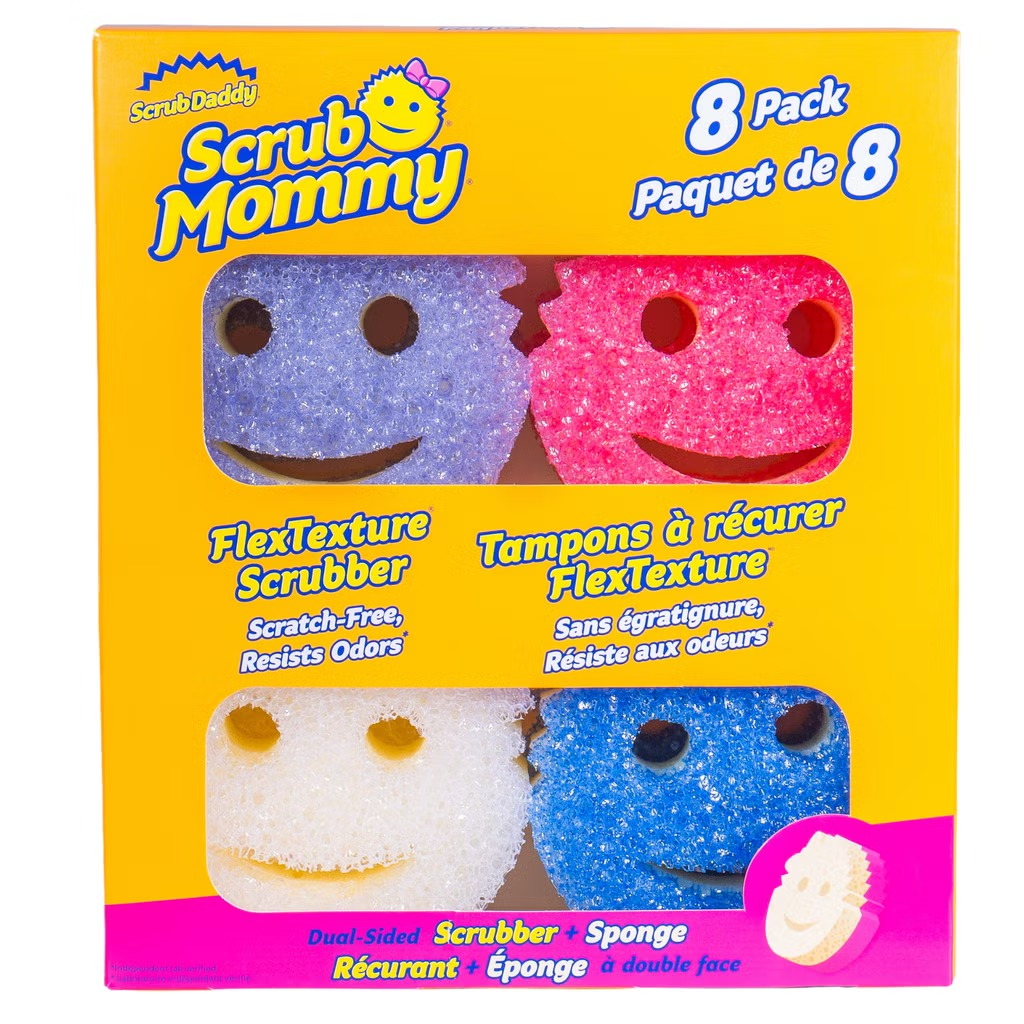 【直播】Scrub Mommy LX100106 微笑老爹多色海綿8件裝