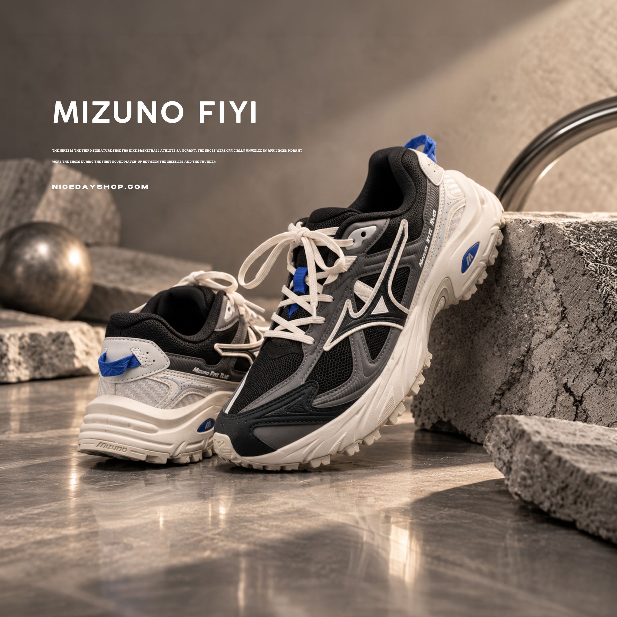 NICEDAY 代購 MIZUNO FIYI TL V2 灰藍色 藍灰 灰 灰色 機能 慢跑 D1GH251918