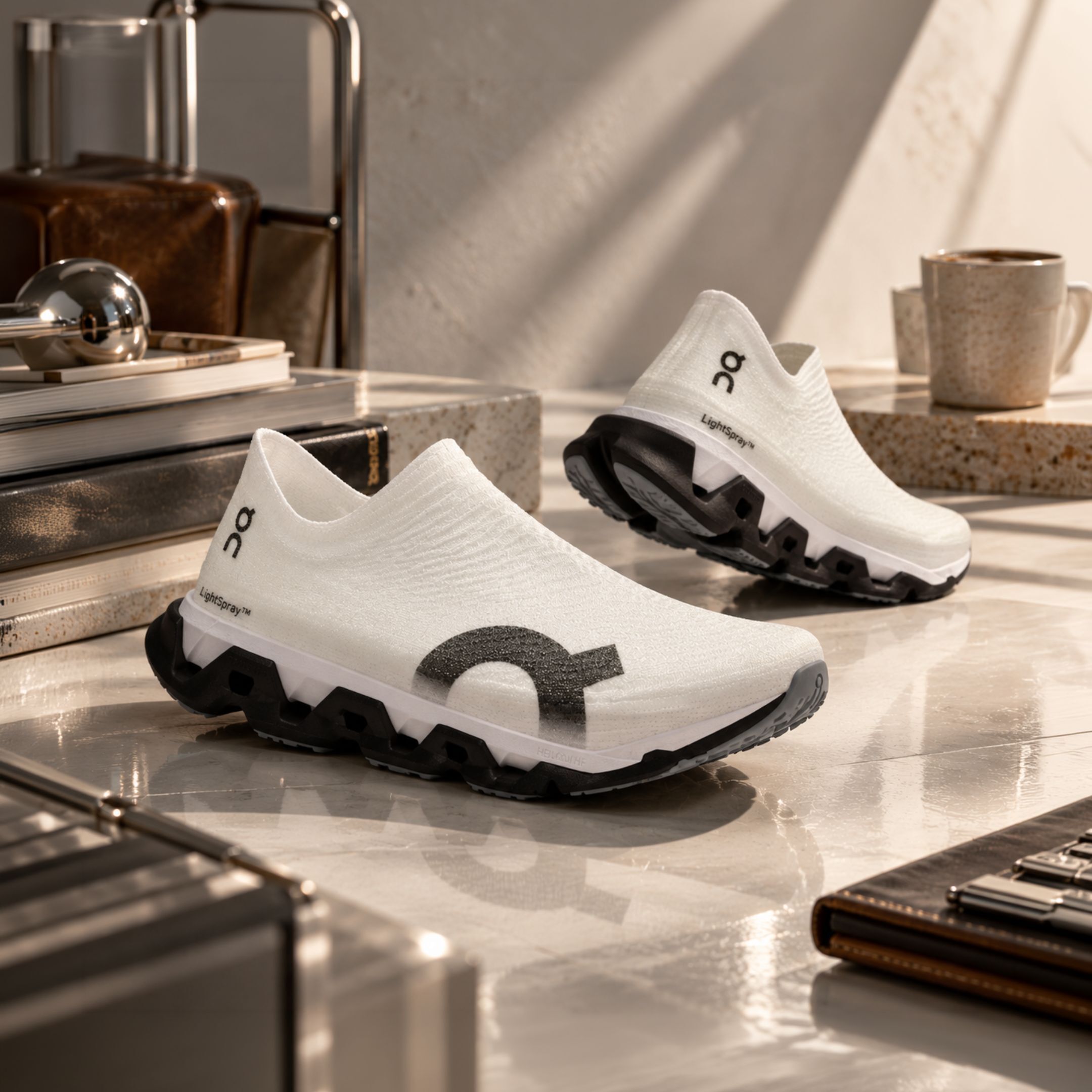 NICEDAY 代購 On Cloudmonster 3 Running Shoes 白 白黑 襪套 輕便 一腳蹬 機能 昂跑 3UG10014670