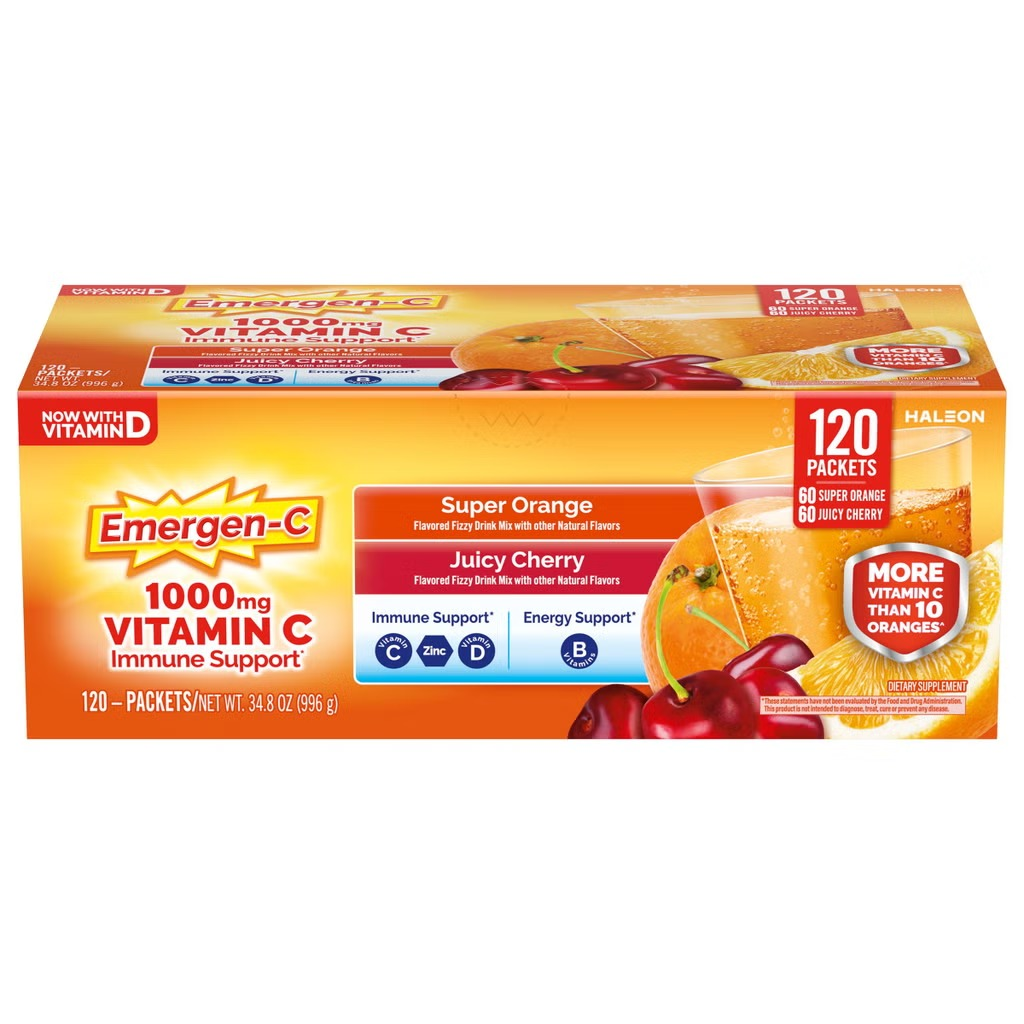 【直播】Emergen-C 1000mg LX100122 維他命C沖劑120包裝