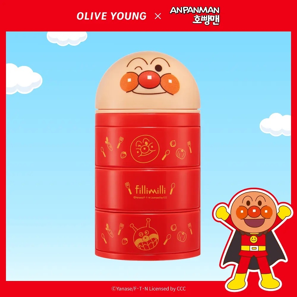 《olive young 連線》[Anpanman Picnic Day Edition] Fillimilli 粉撲收納盒