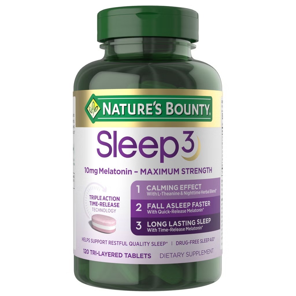 【直播】 Nature’s Bounty LX100129 Sleep3褪黑素120粒