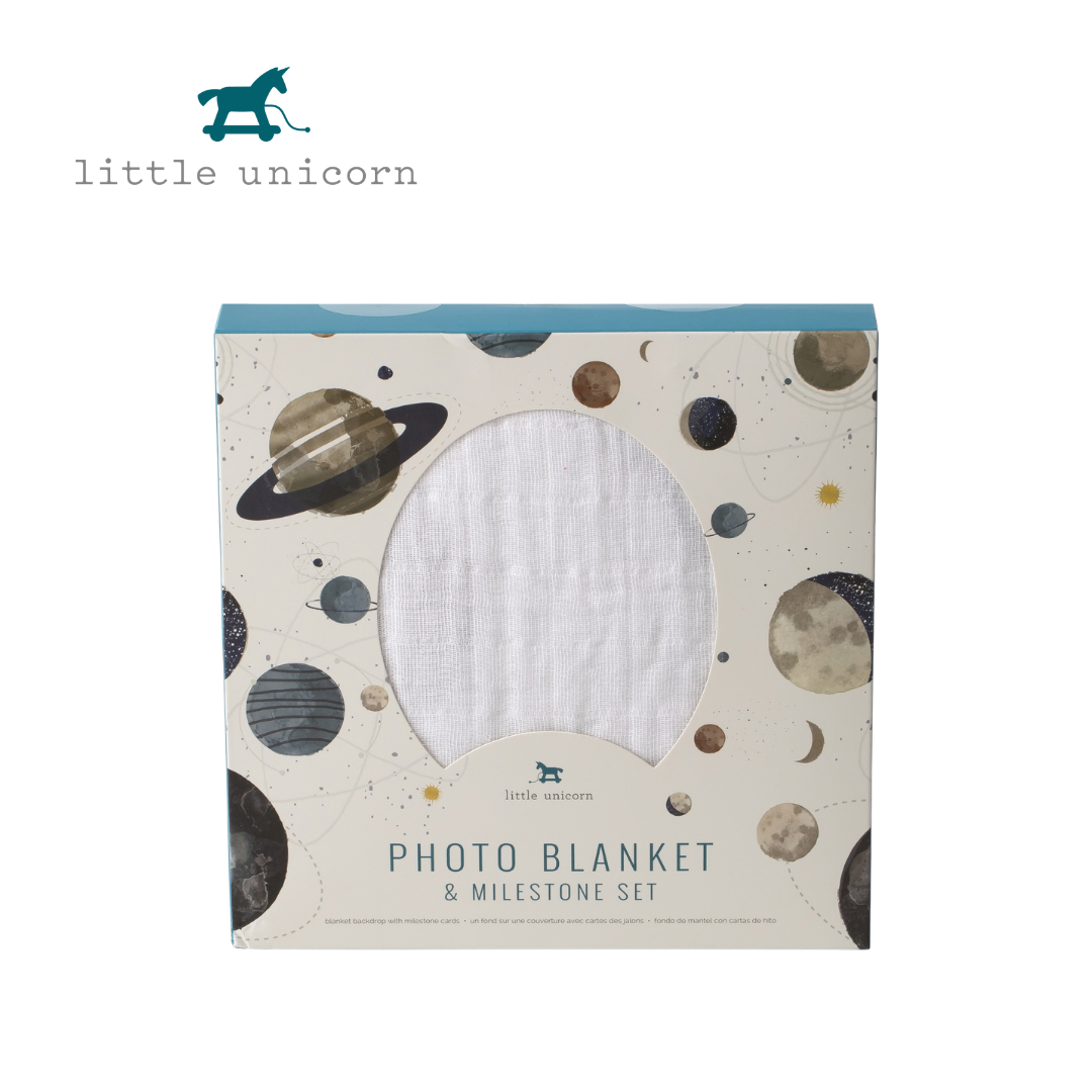 Little Unicorn Photo Blanket & Baby Age Cards