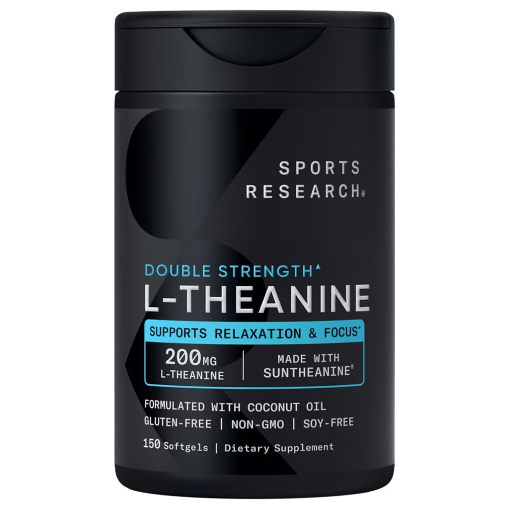 【直播】Sports Research LX100144 L-Theanine 雙倍濃度茶胺酸 200mg（150粒）