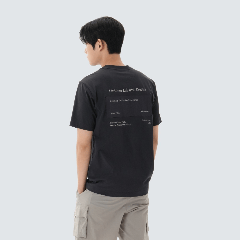 Snow Peak｜Aerocool Letteing Woven Patch Short Sleeve T-Shirt S26MMF-TS22 [3 colors] SN209