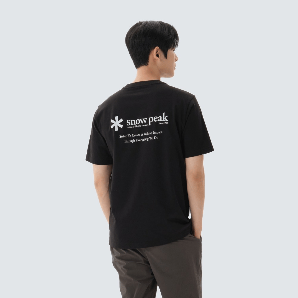 Snow Peak｜Cotton Lettering Short Sleeve T-Shirt S26MMF-TS62 [3 colors] SN288