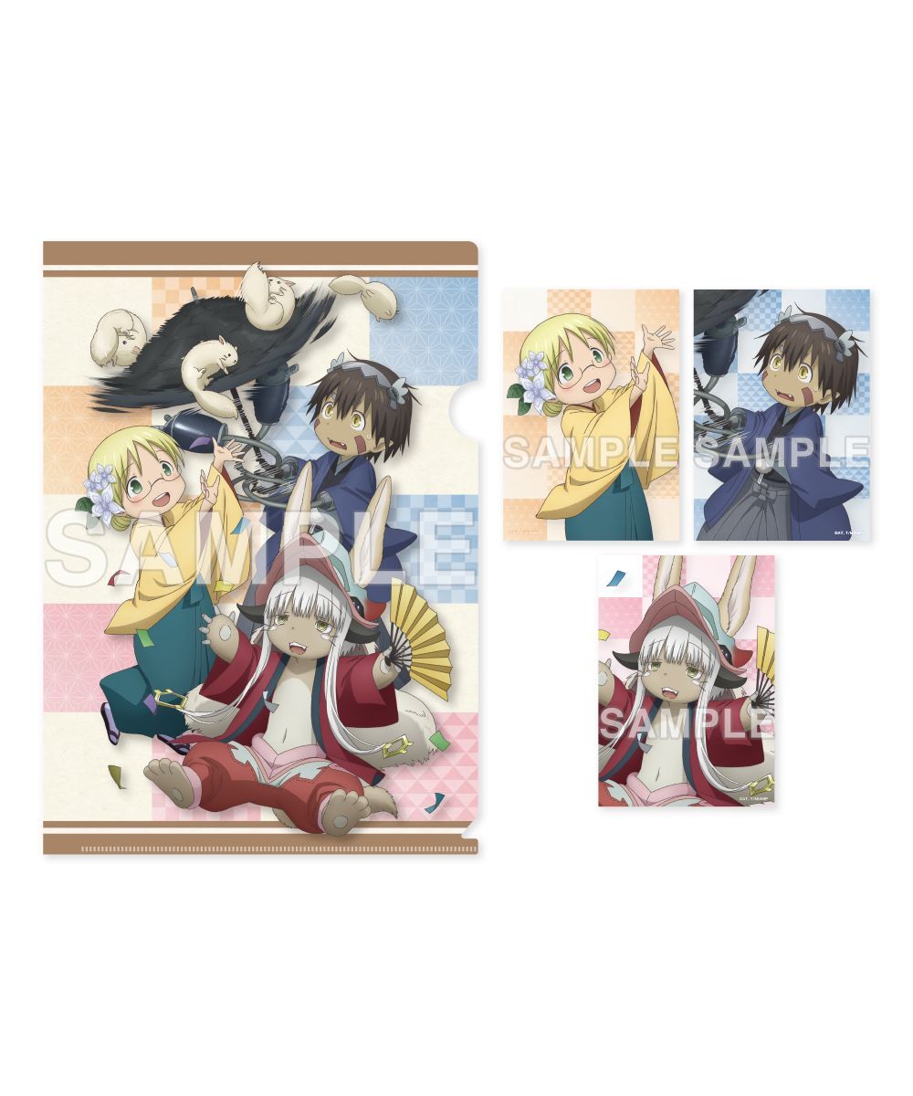 預購-「劇場版 來自深淵：覺醒的神秘」 A4 File夾&收藏卡套組 和服ver.【日本進口精品】