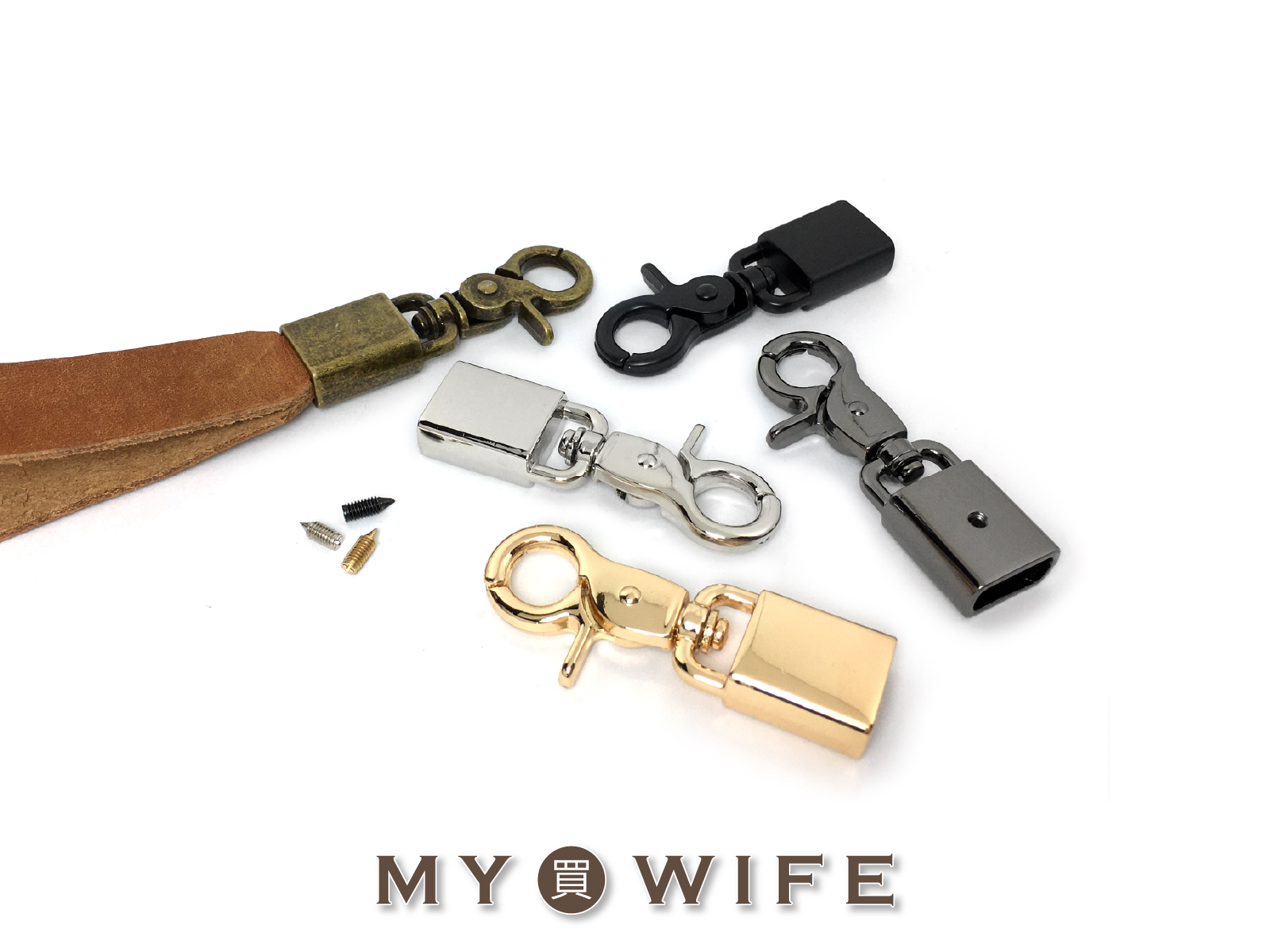 4分(約13mm)合金吊鐘鉗扣_合金勾/勾扣/背帶/手拎_6色【YR-Y2458】