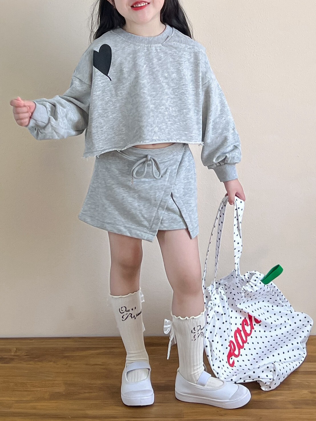 ◑   冬裝  ꒱ 氣質女兒出門  愛心造型套裝 ✧ (*可拆售）