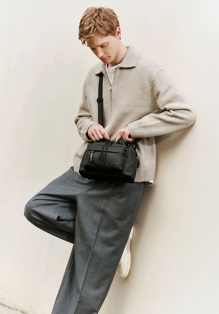 Gaston Luga Dash｜Splash Bucket Crossbody Weave 編織斜挎水桶包