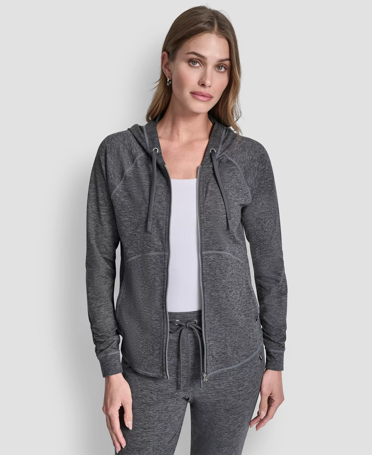 【預購】DKNY SPORT N100108 Spacedye 女裝長袖連帽外套