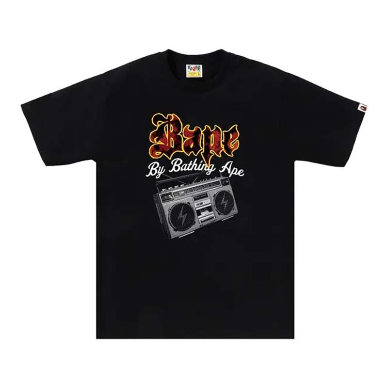 BAPE Boombox Tee 收音機 短袖 黑色 RAY-186 [台灣現貨]