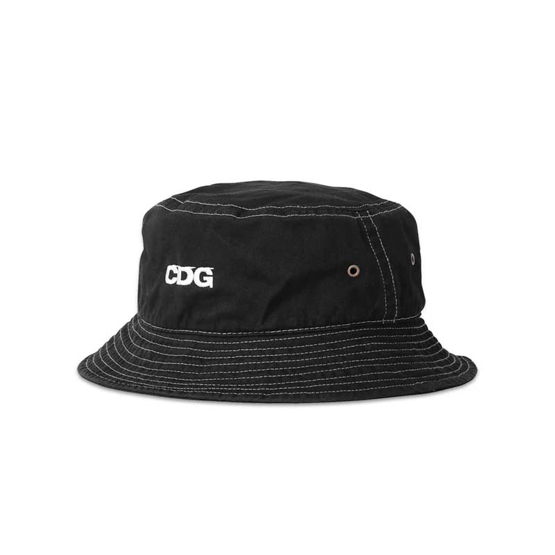 CDG Staff Shirt Hat 字體漁夫帽 帽子 黑色 RAY-181 [台灣現貨]