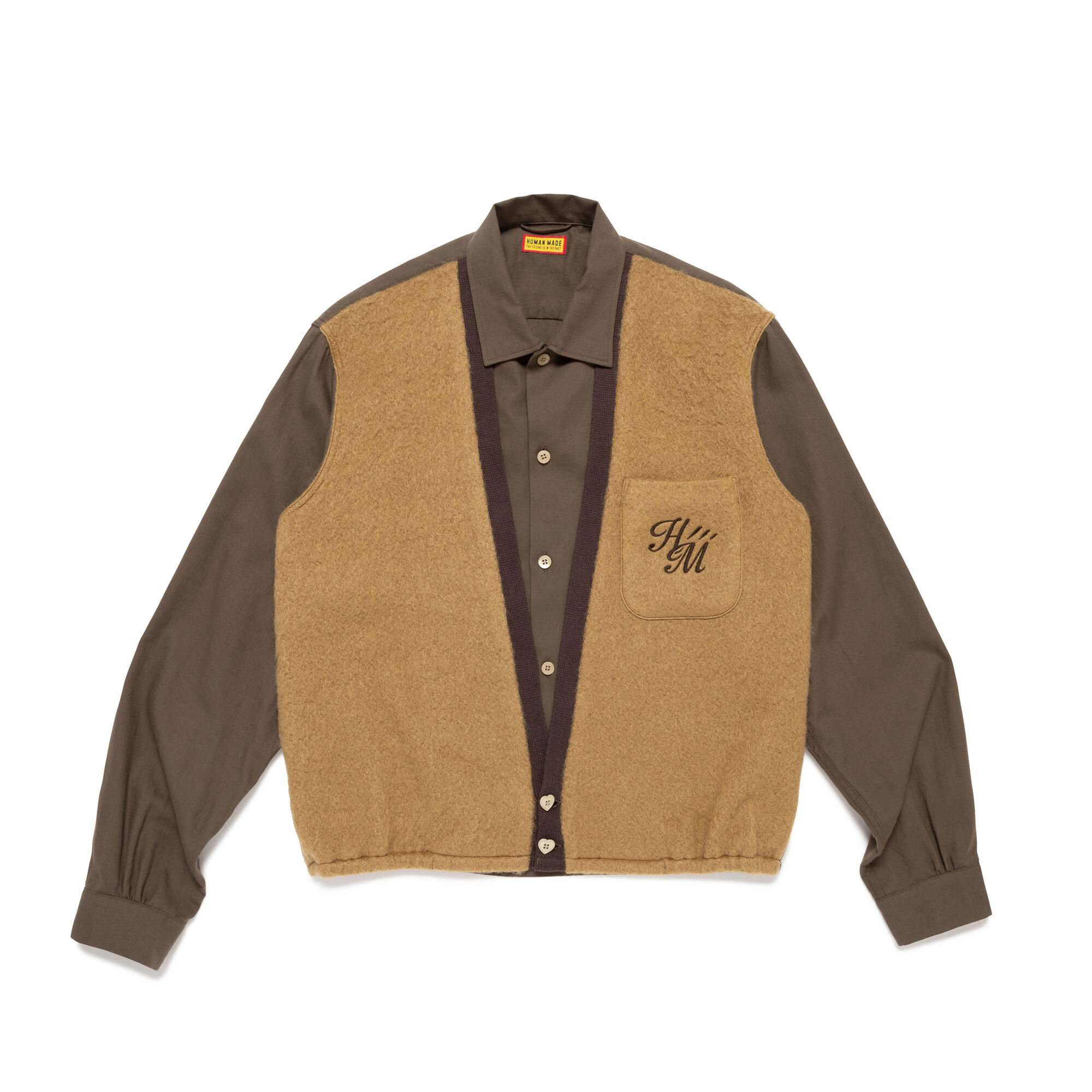 預購┃日本製 HUMAN MADE COMBI SHIRT  襯衫 背心 拼接襯衫